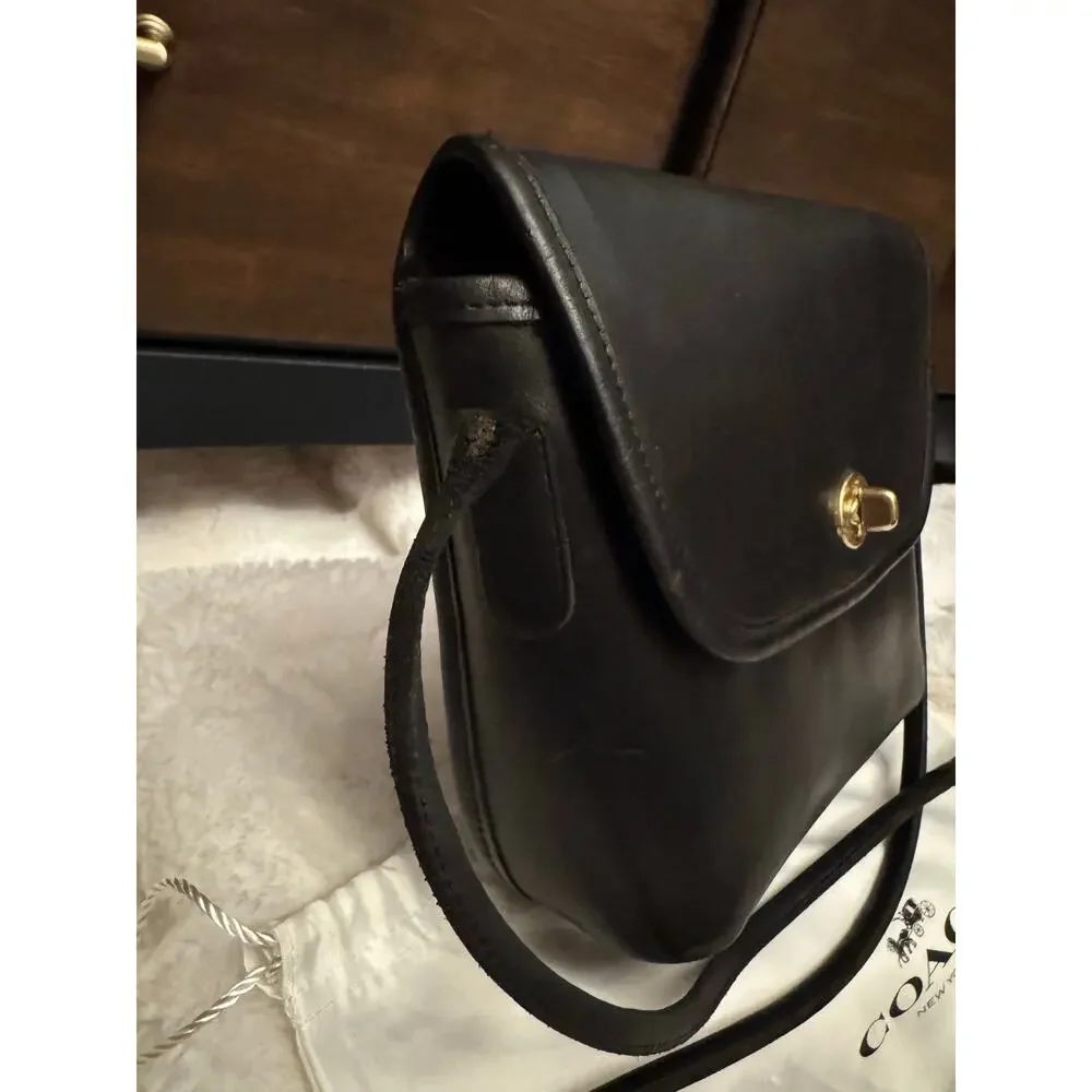 Vintage coach Quincey rich black gloved tanned leather - Picture 6 of 10